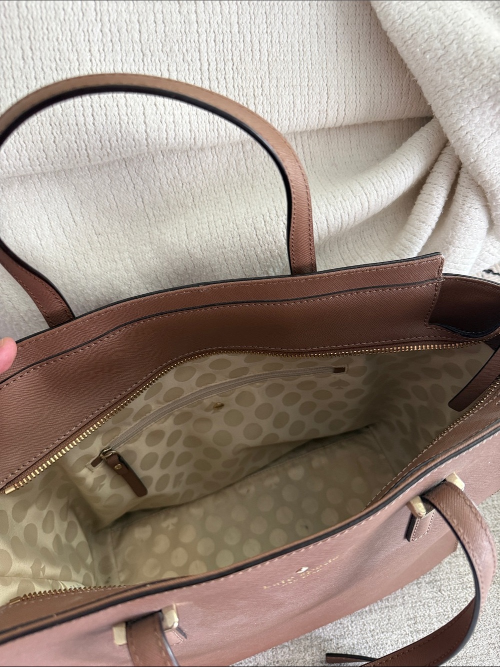 kate spade Brown Leather Structured Satchel - Picture 2 of 2